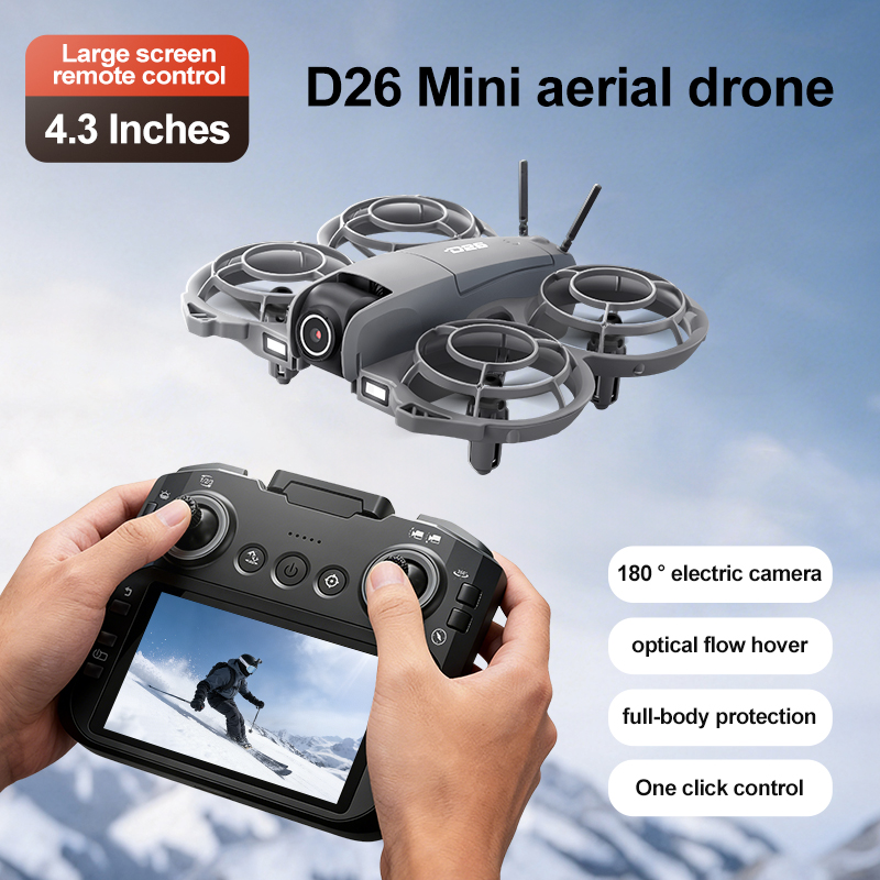 D26 Drone 4K Aerial HD 180° Ca - đánh giá và giá Drone Gimbal 2 Axis